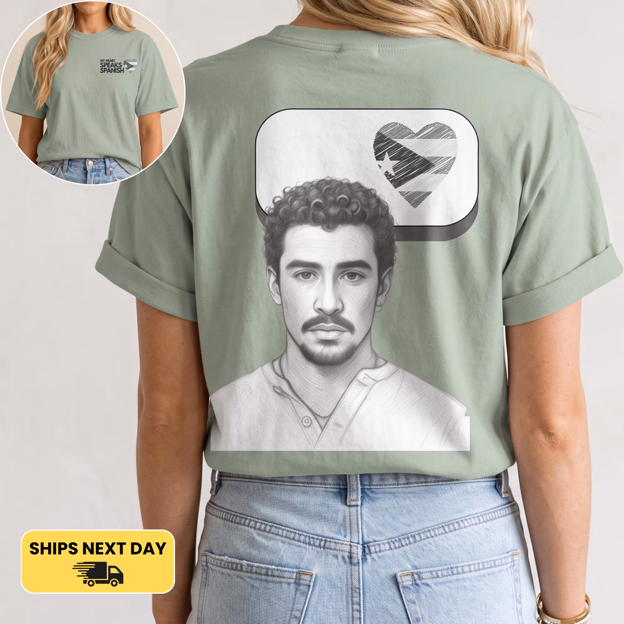 My Heart Speaks Spanish Tee — photo 1