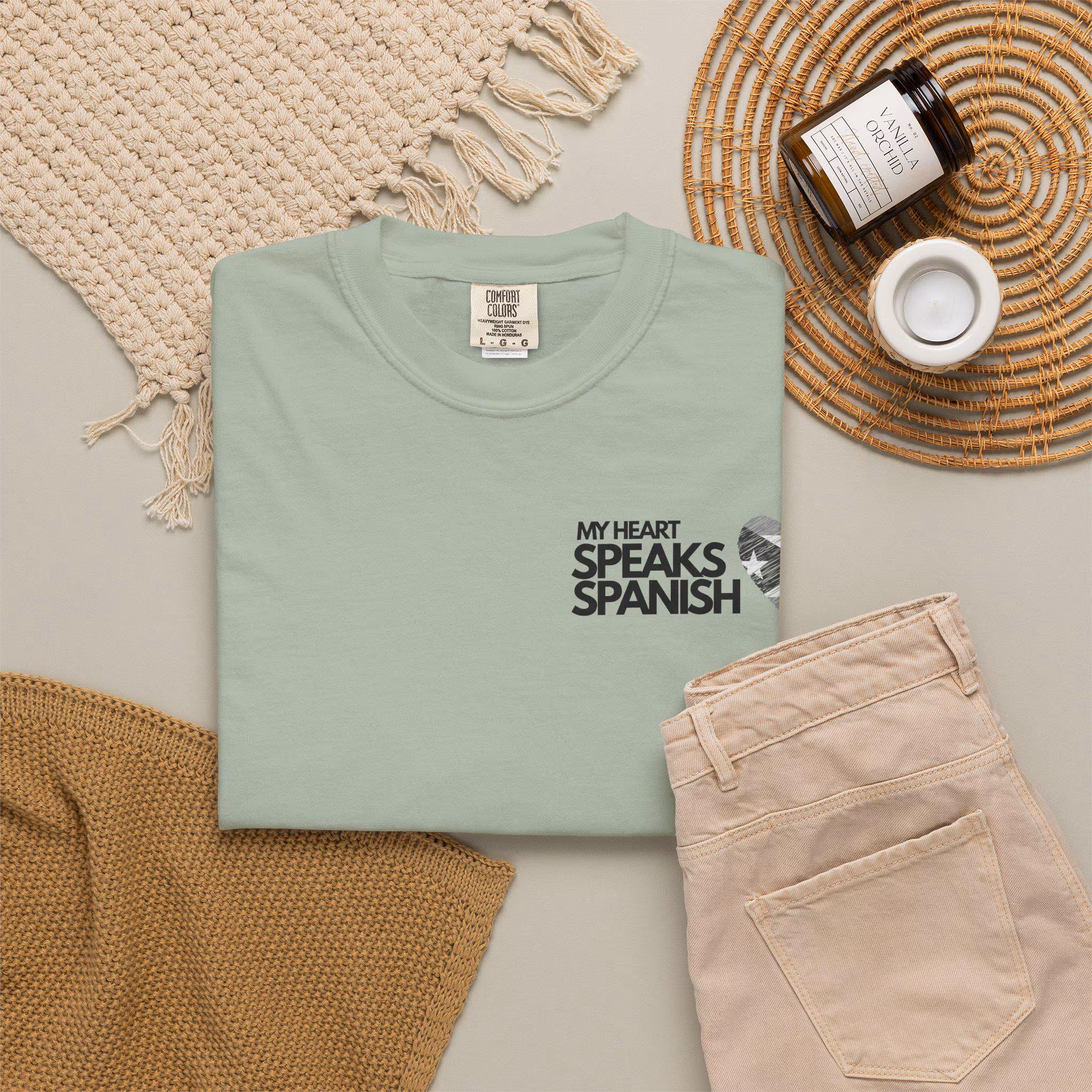 My Heart Speaks Spanish Tee — photo 3
